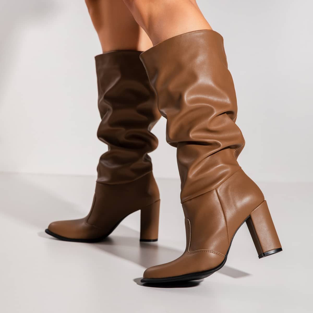 Emily - Slouch Block Boot