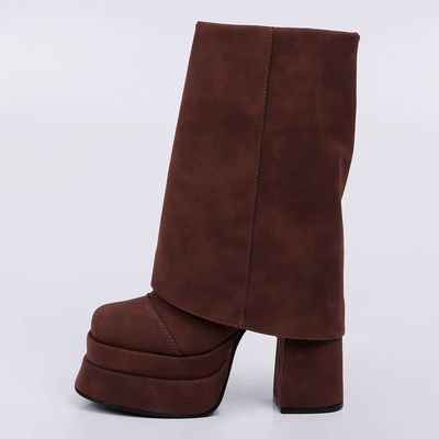Queen - Folded Platform Bootie
