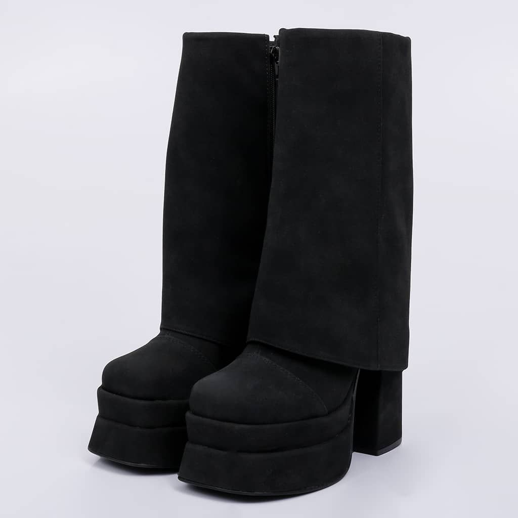 Queen - Folded Platform Bootie