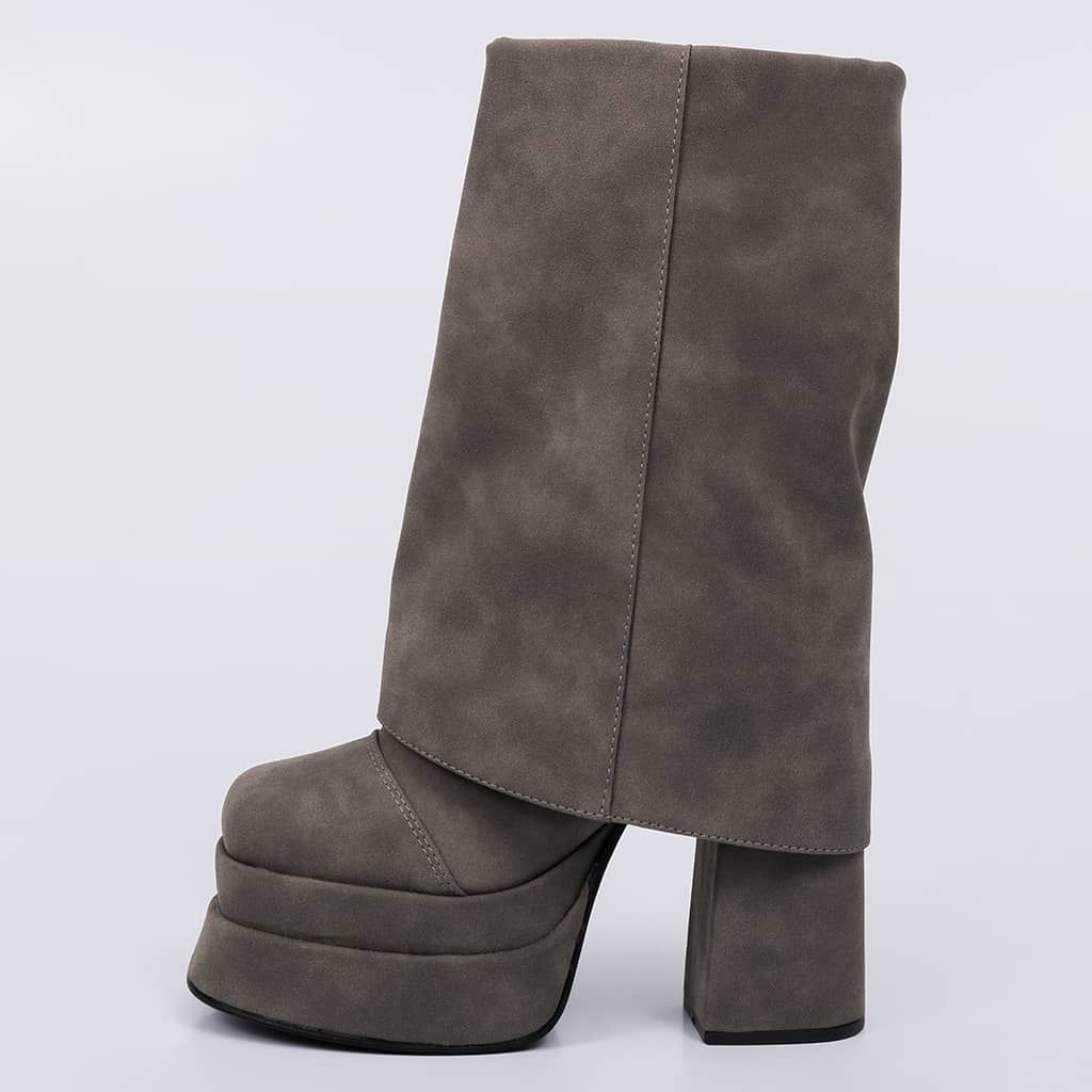 Queen - Folded Platform Bootie