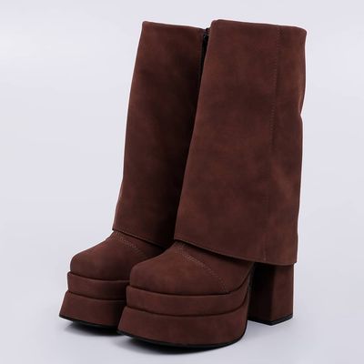 Queen - Folded Platform Bootie