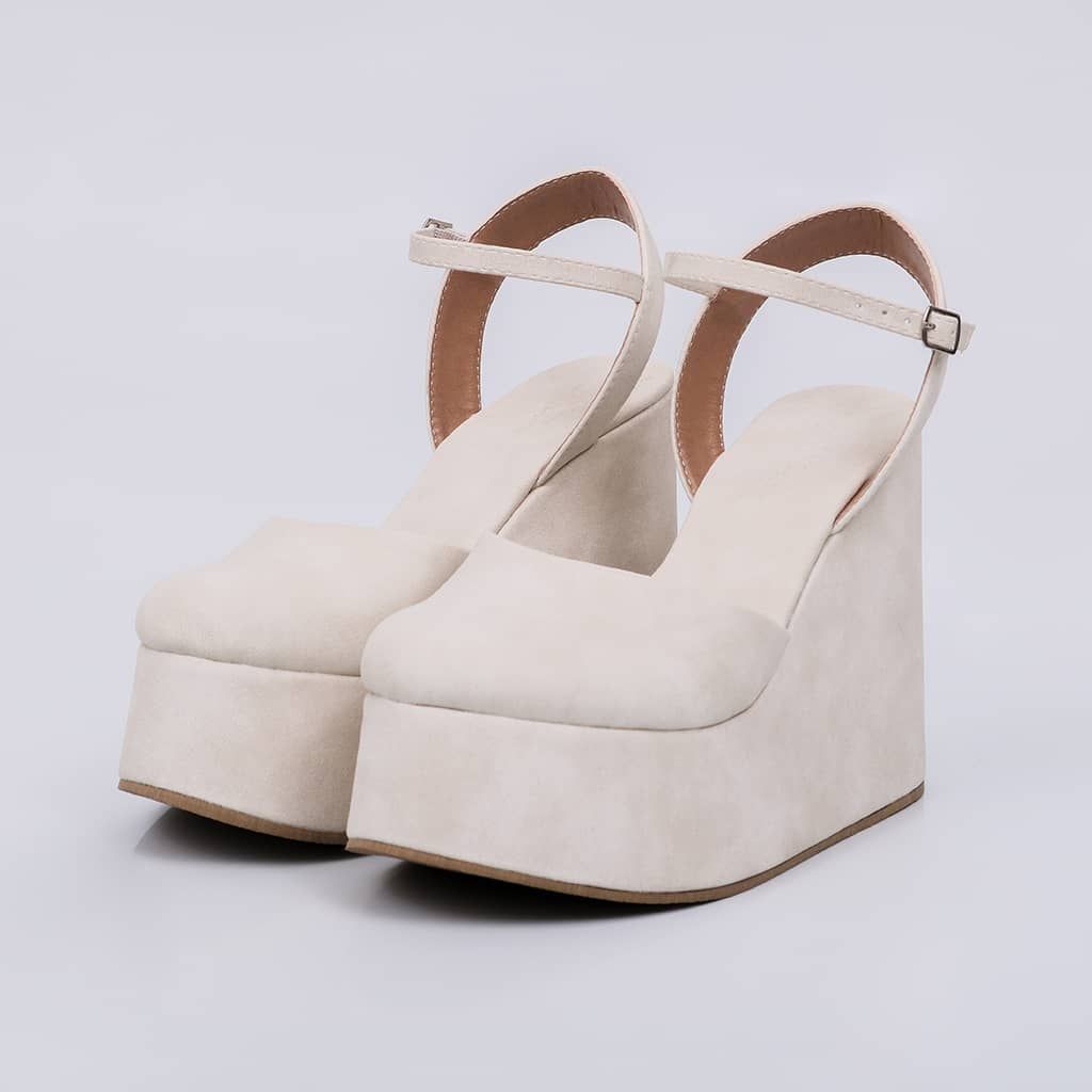 Lima - Suede Wedge Sandal