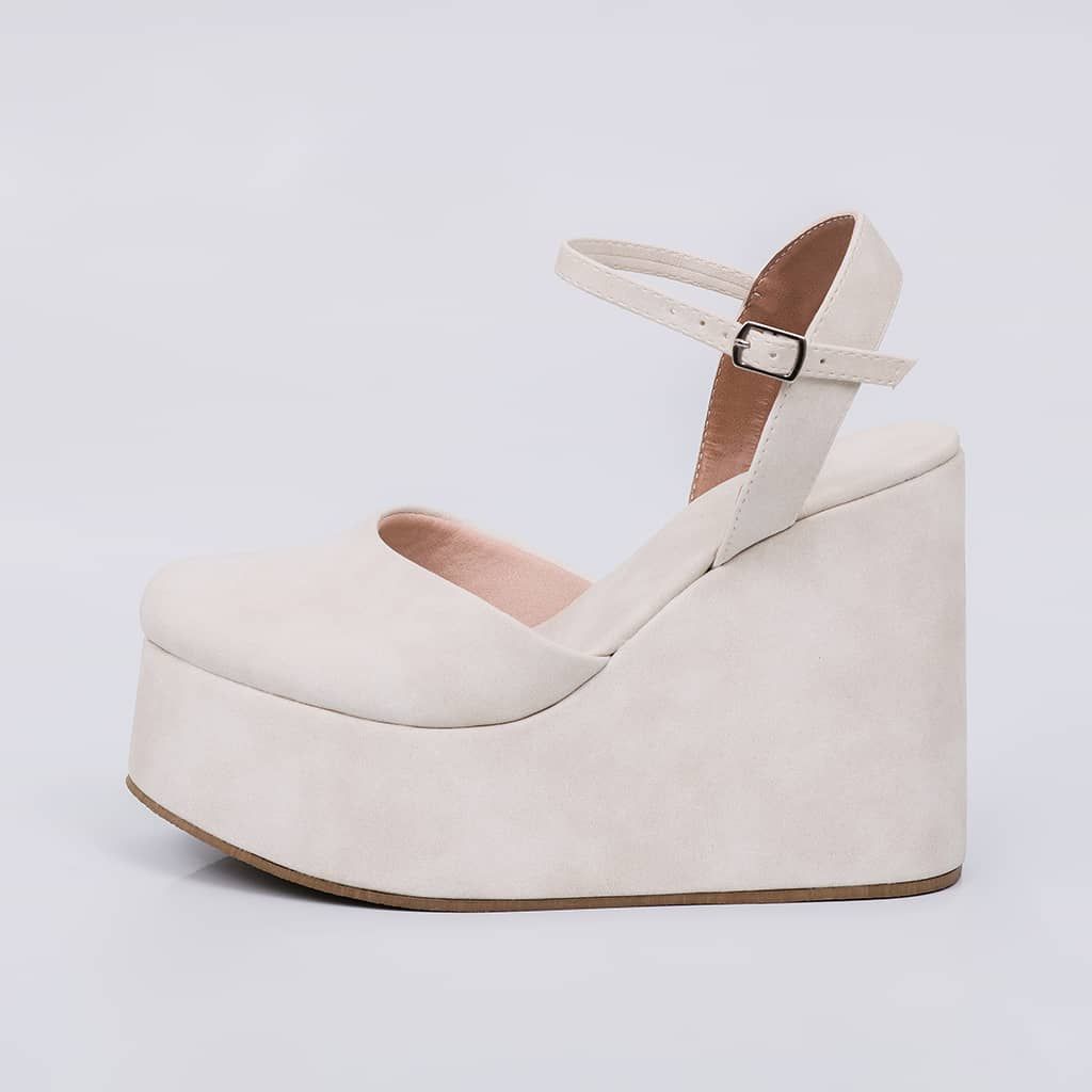 Lima - Suede Wedge Sandal