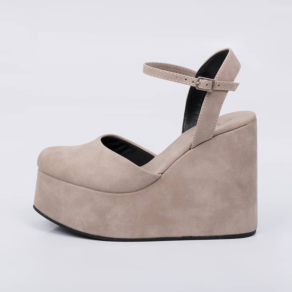 Lima - Suede Wedge Sandal