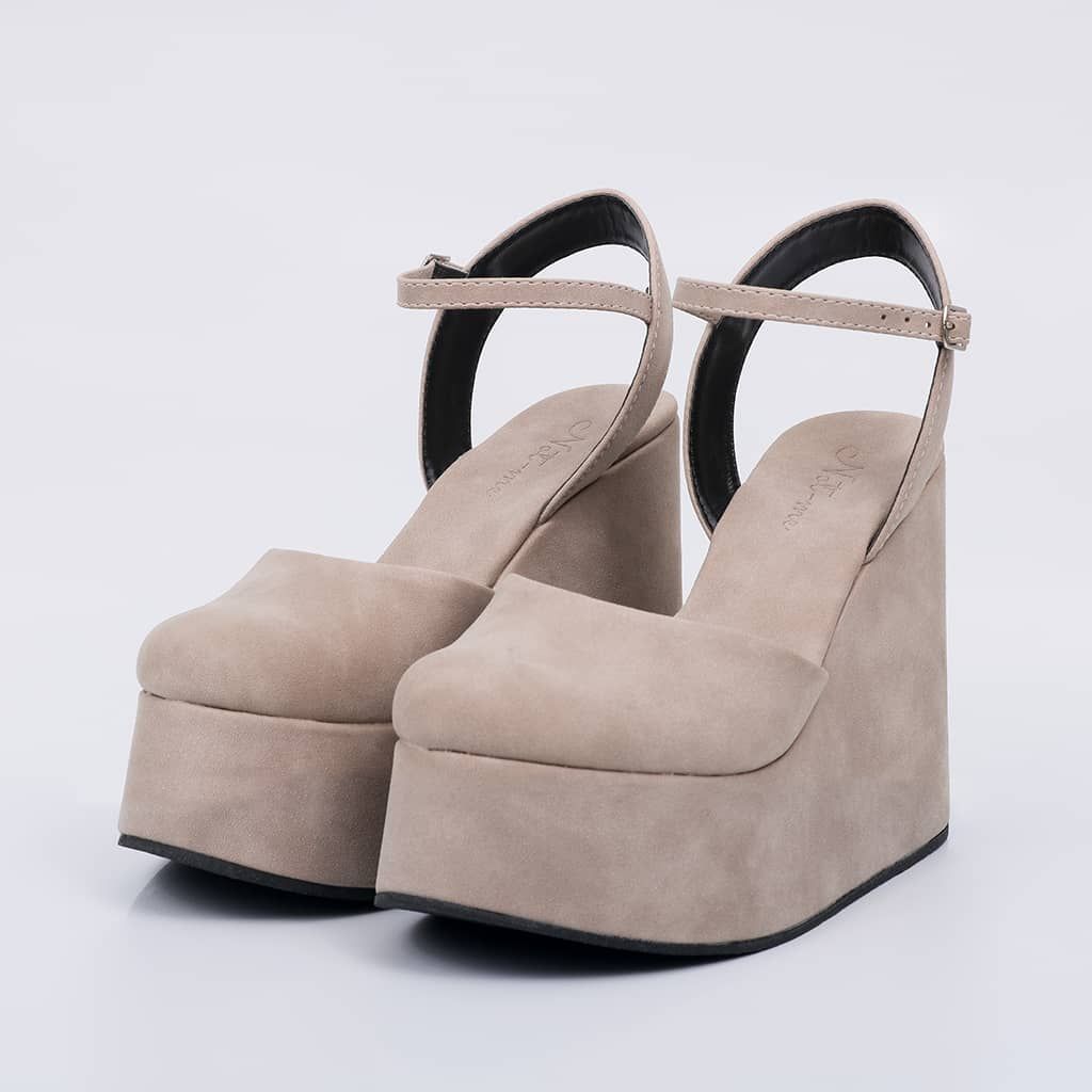 Lima - Suede Wedge Sandal