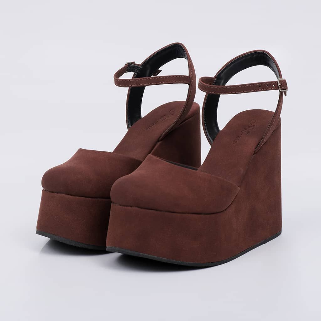 Lima - Suede Wedge Sandal