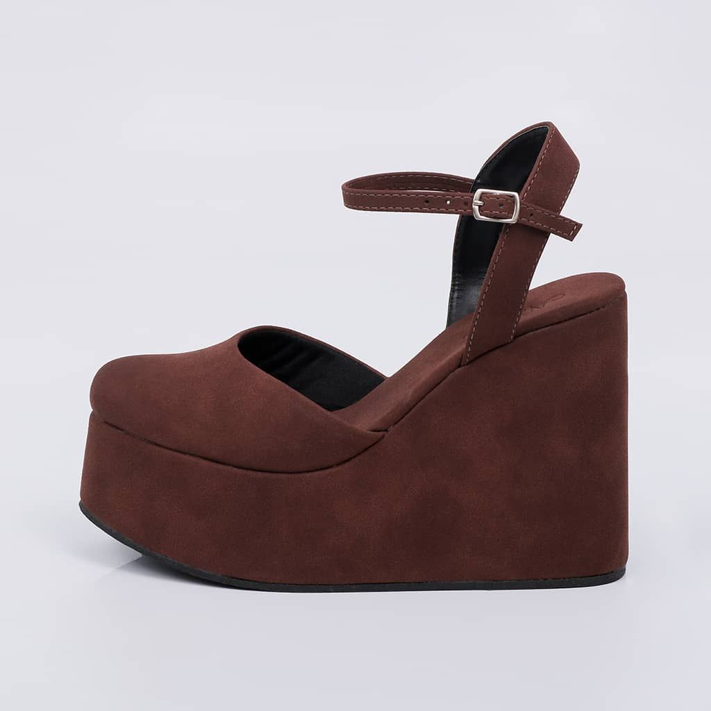 Lima - Suede Wedge Sandal