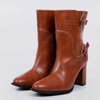 Vegas - Buckle Block Bootie