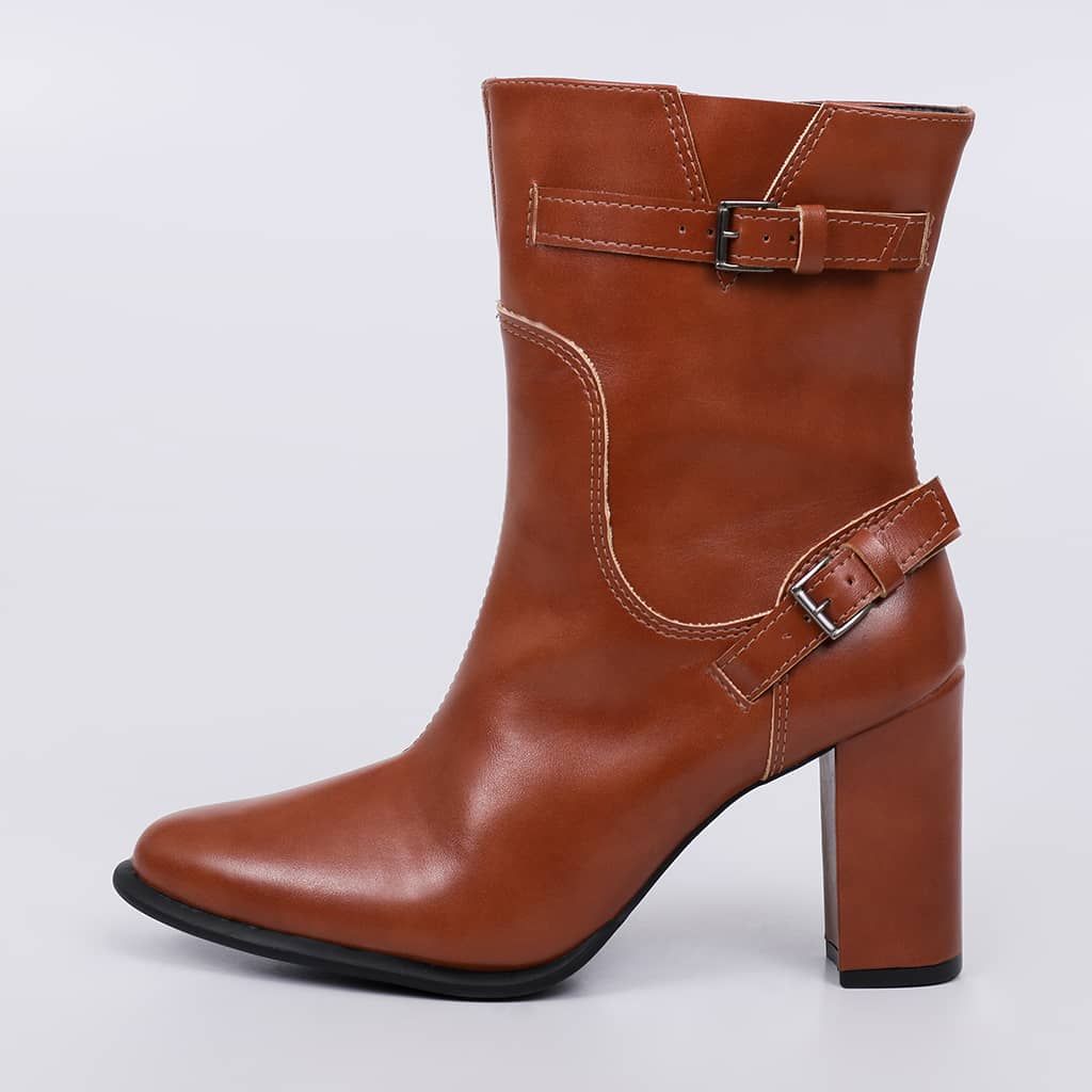 Vegas - Buckle Block Bootie