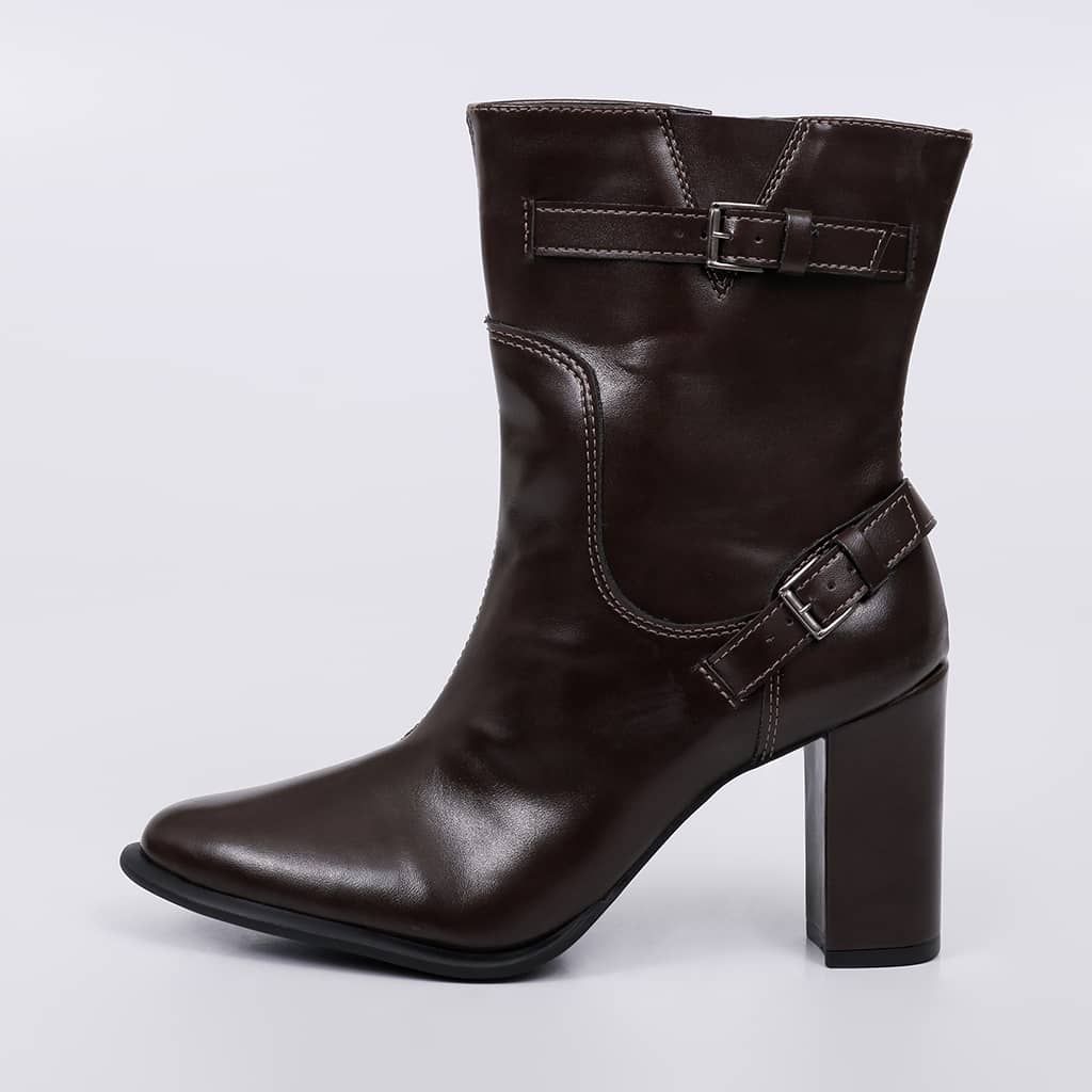Vegas - Buckle Block Bootie