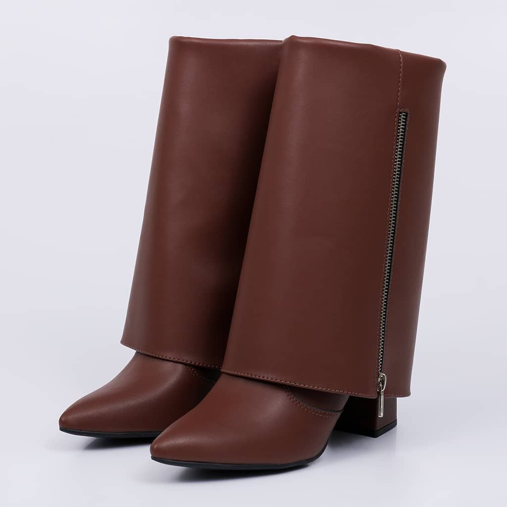 Vita - Zipper Folded Bootie