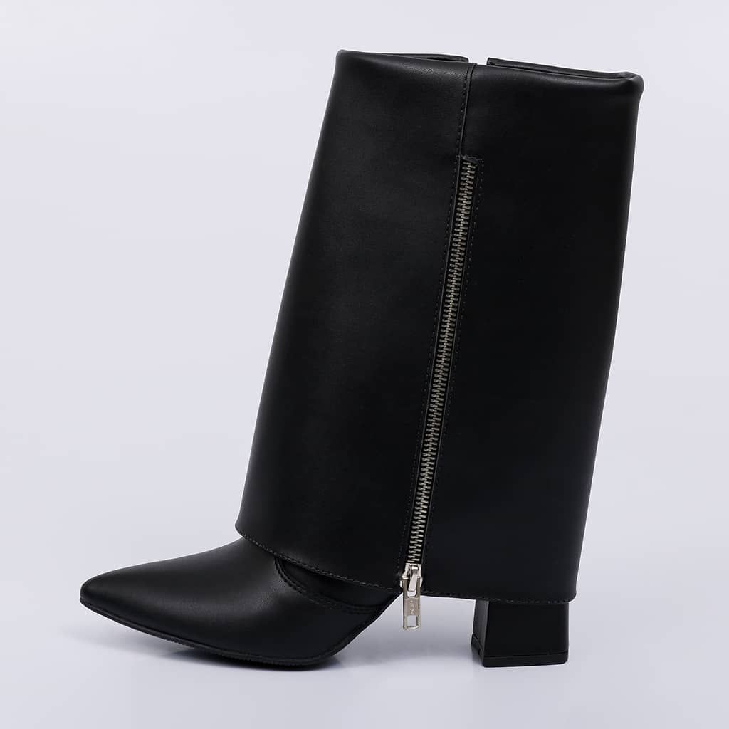 Vita - Zipper Folded Bootie