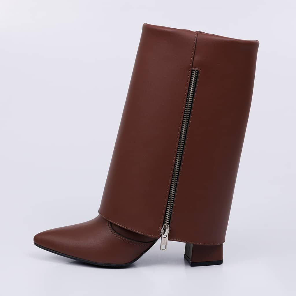 Vita - Zipper Folded Bootie