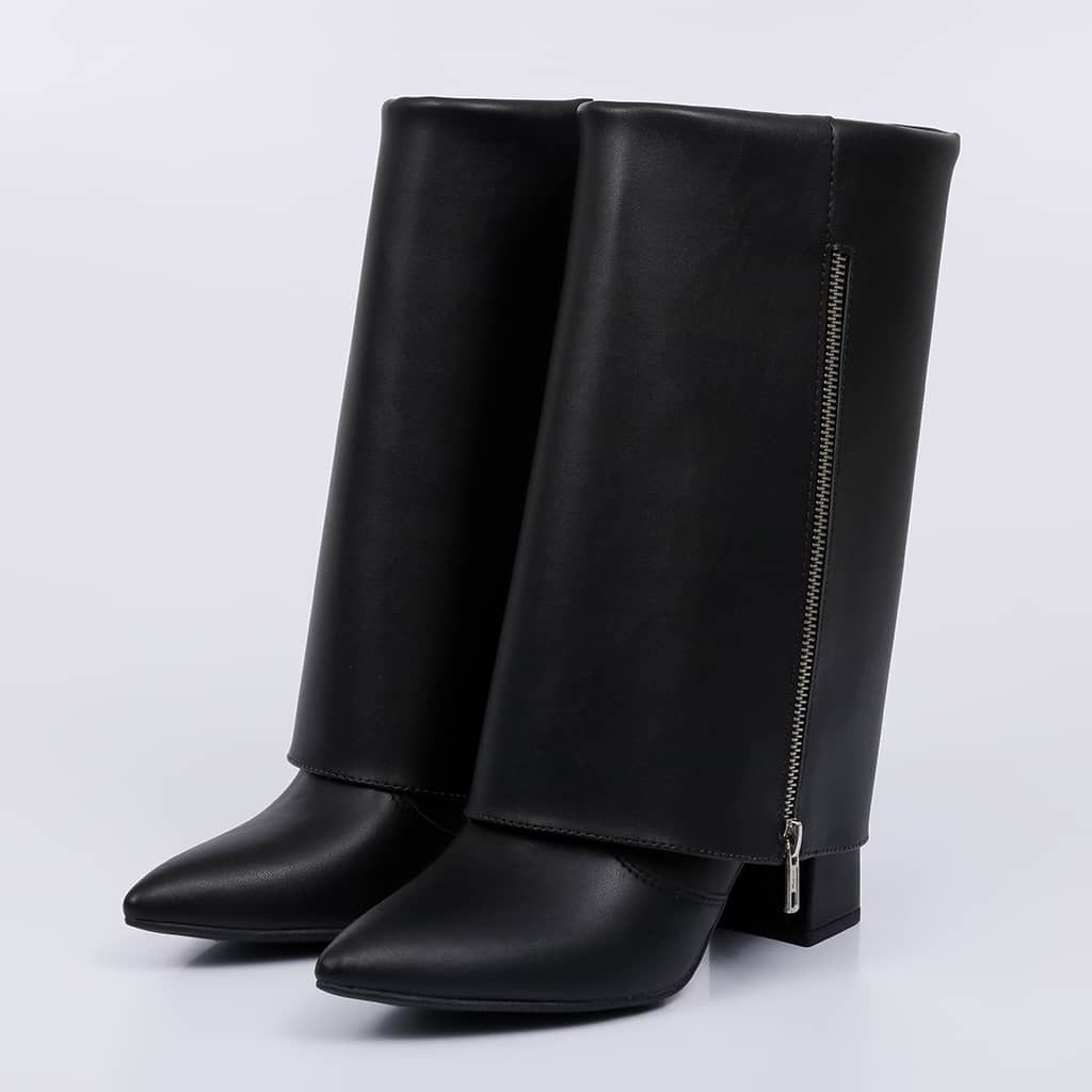 Vita - Zipper Folded Bootie