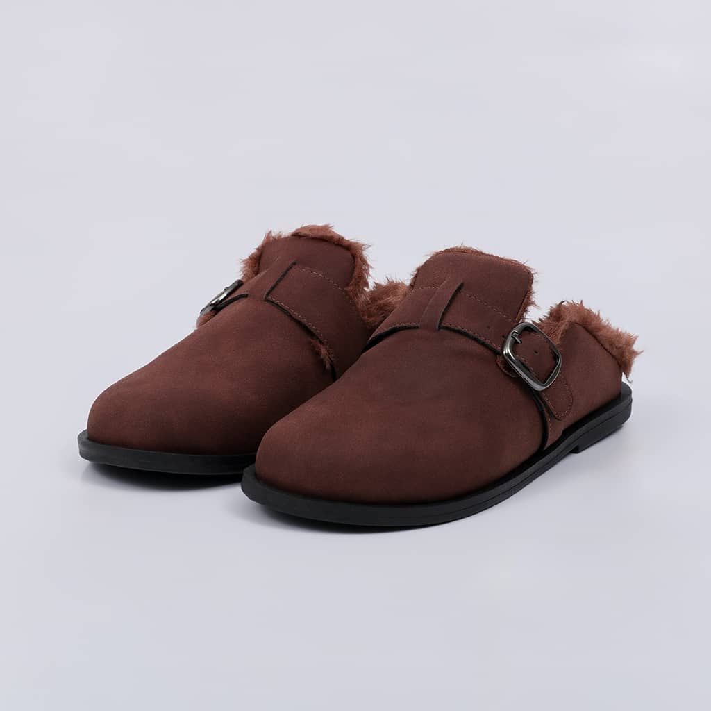 Firenze - Fur Flat Mule