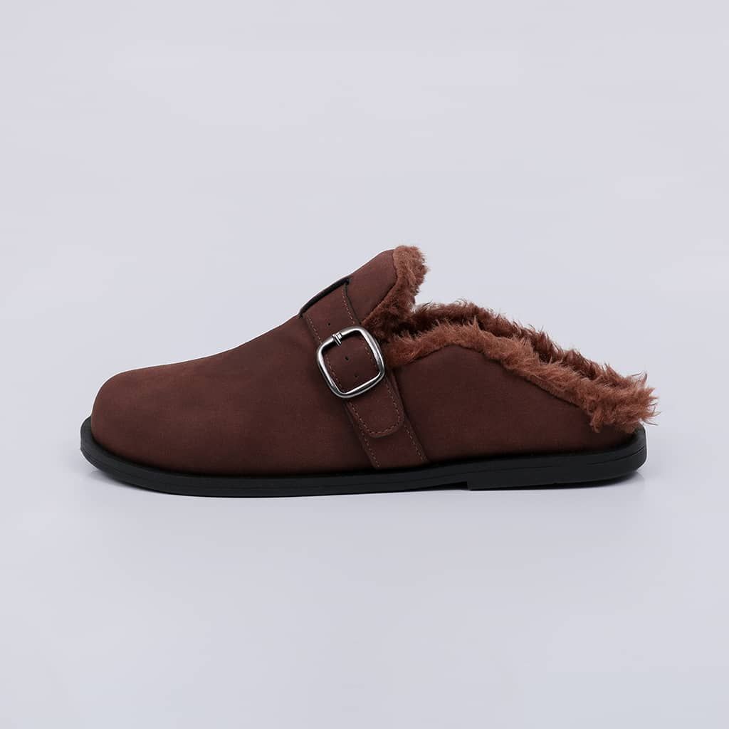 Firenze - Fur Flat Mule