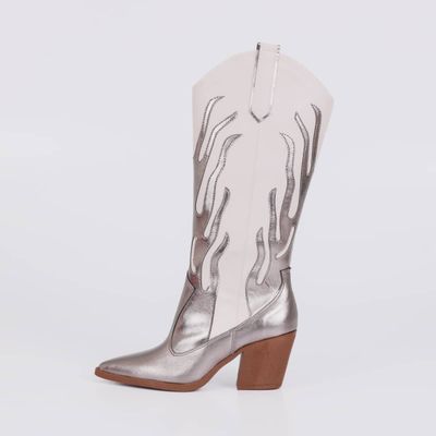 Luna - Flame Western Block Boot