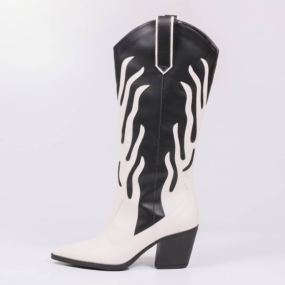 Luna - Flame Western Block Boot