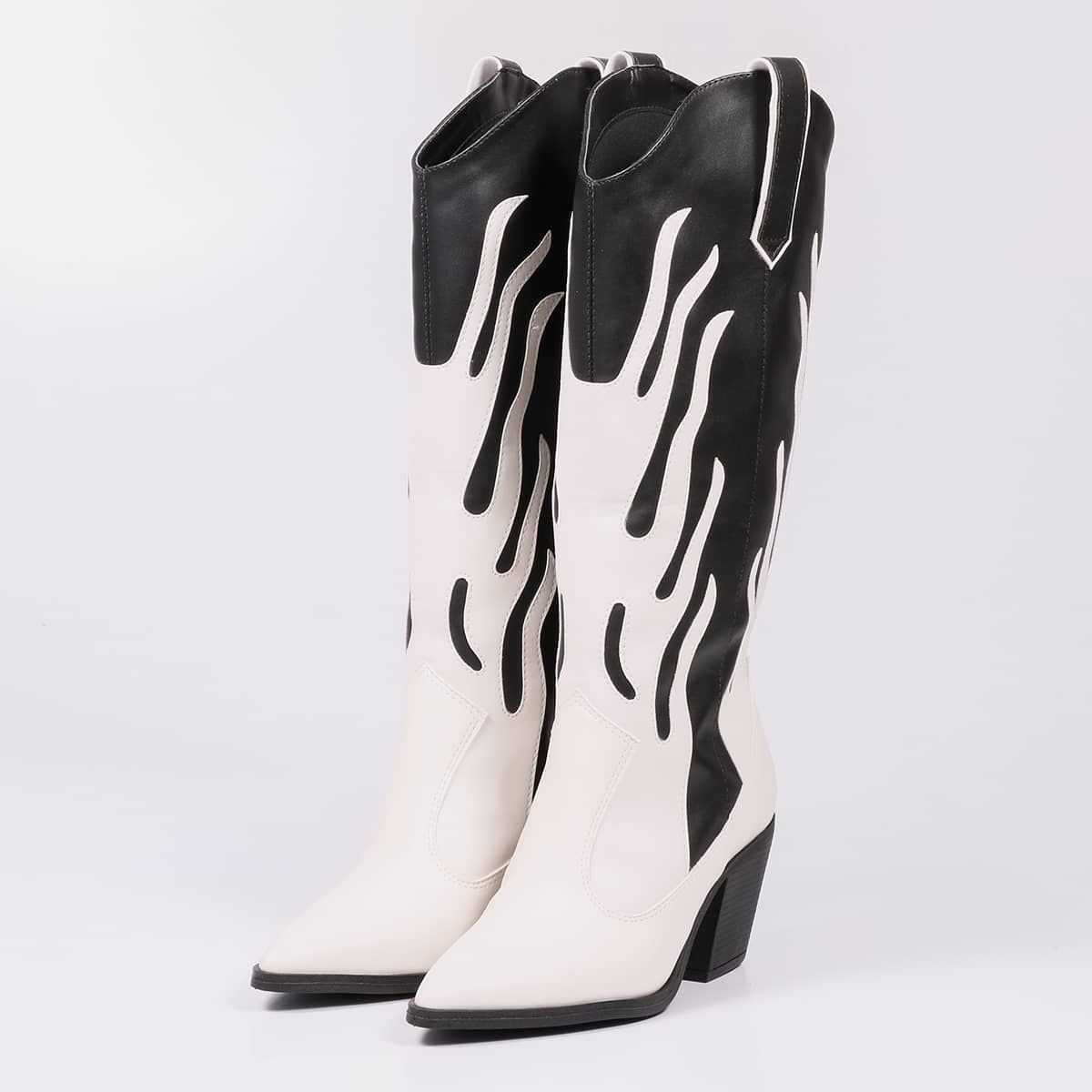 Luna - Flame Western Block Boot