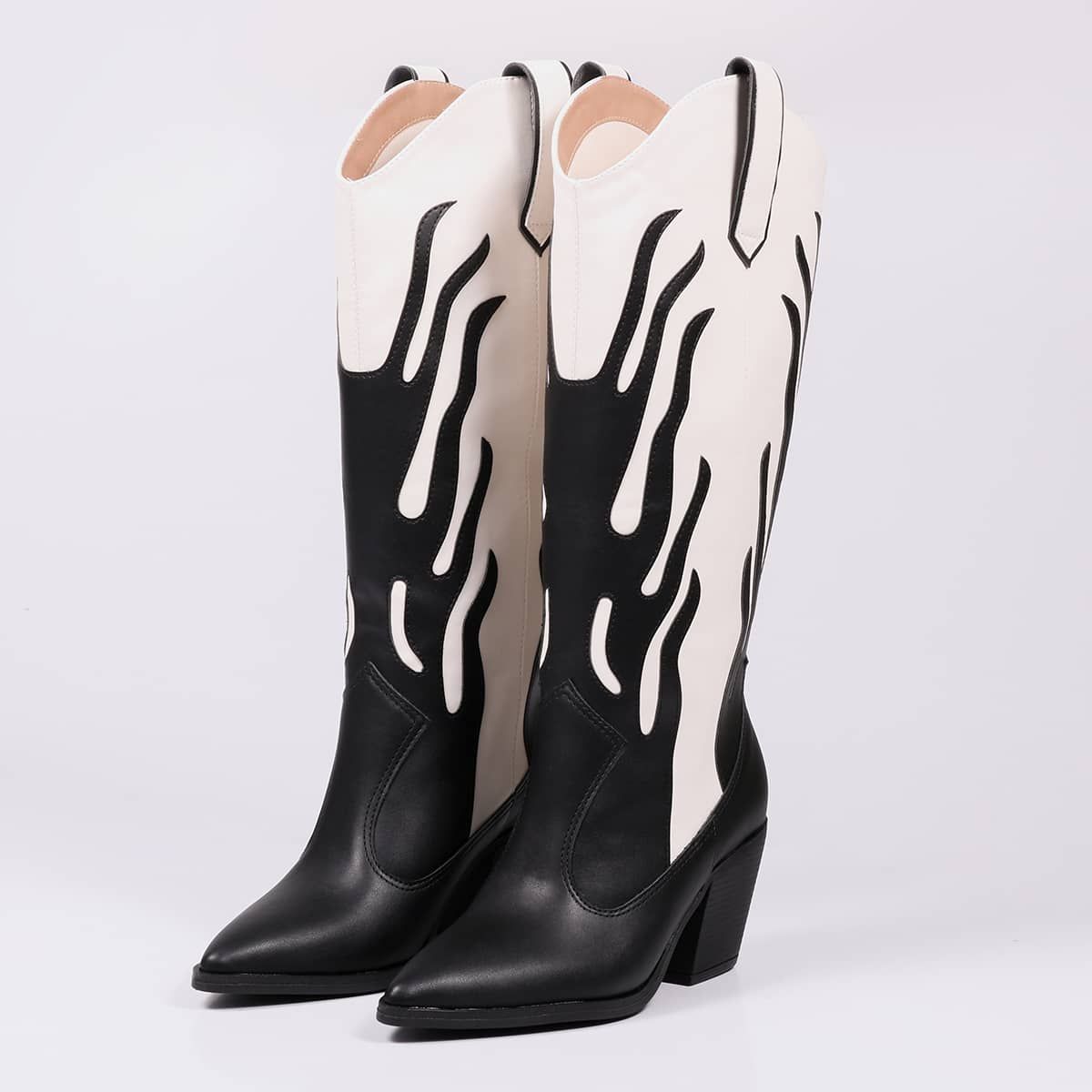 Luna - Flame Western Block Boot