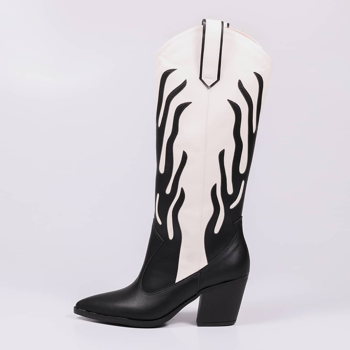 Luna - Flame Western Block Boot