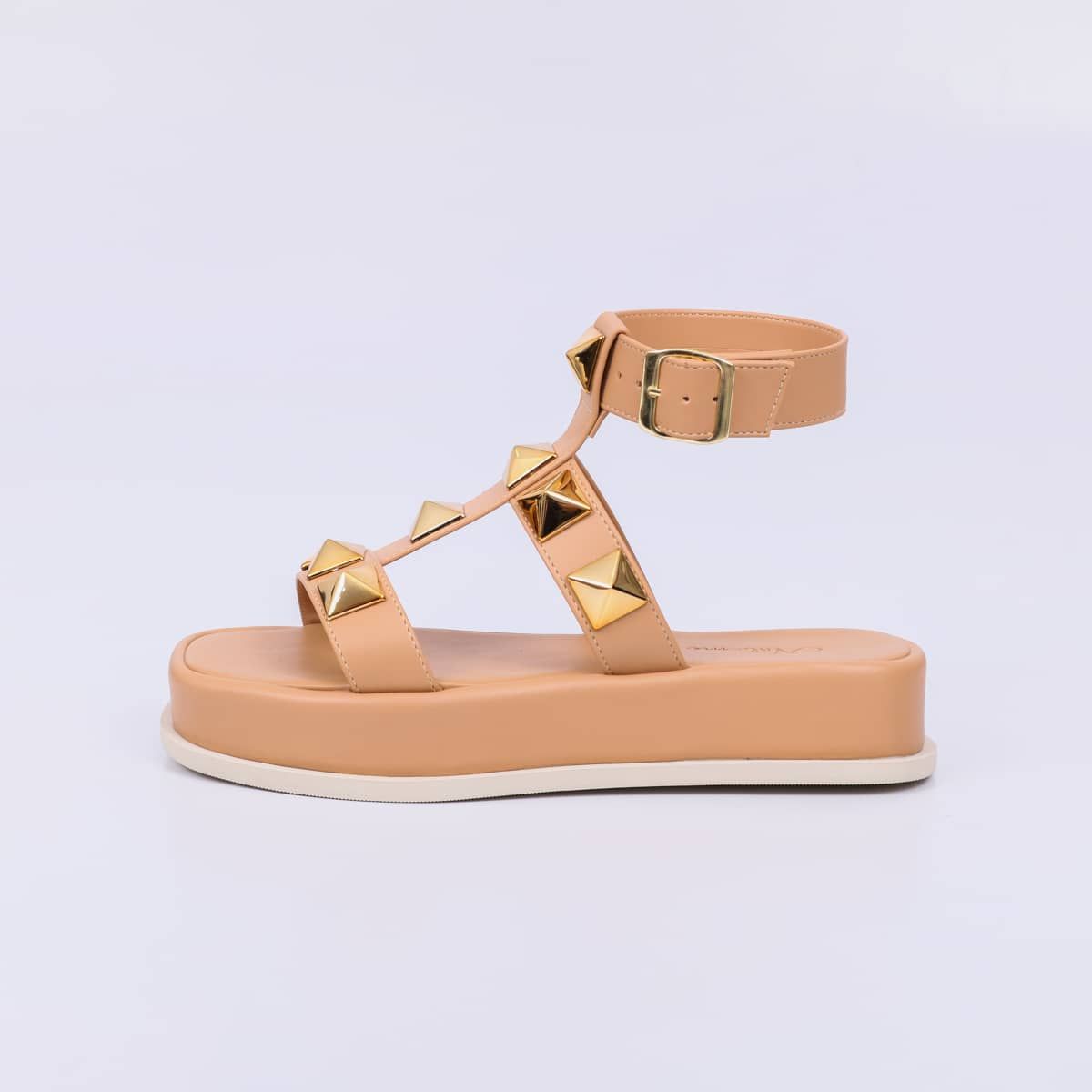 Cloe - Studs Flat Sandal
