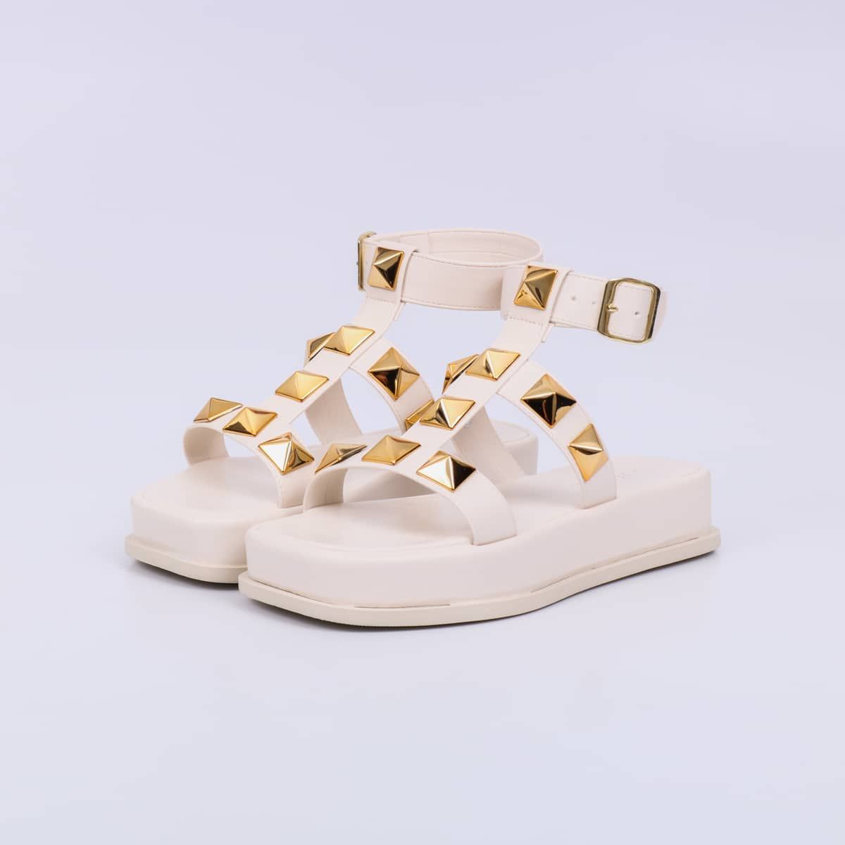 Cloe - Studs Flat Sandal