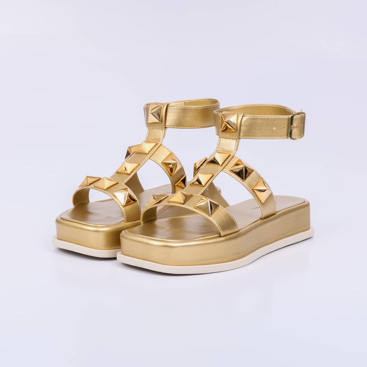 Cloe - Studs Flat Sandal