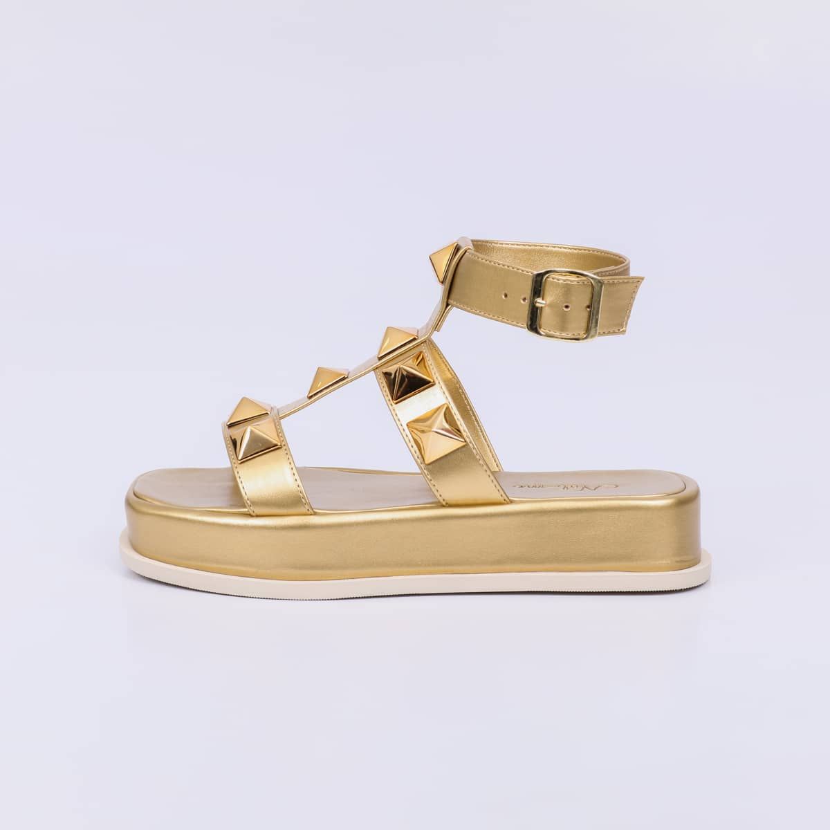 Cloe - Studs Flat Sandal