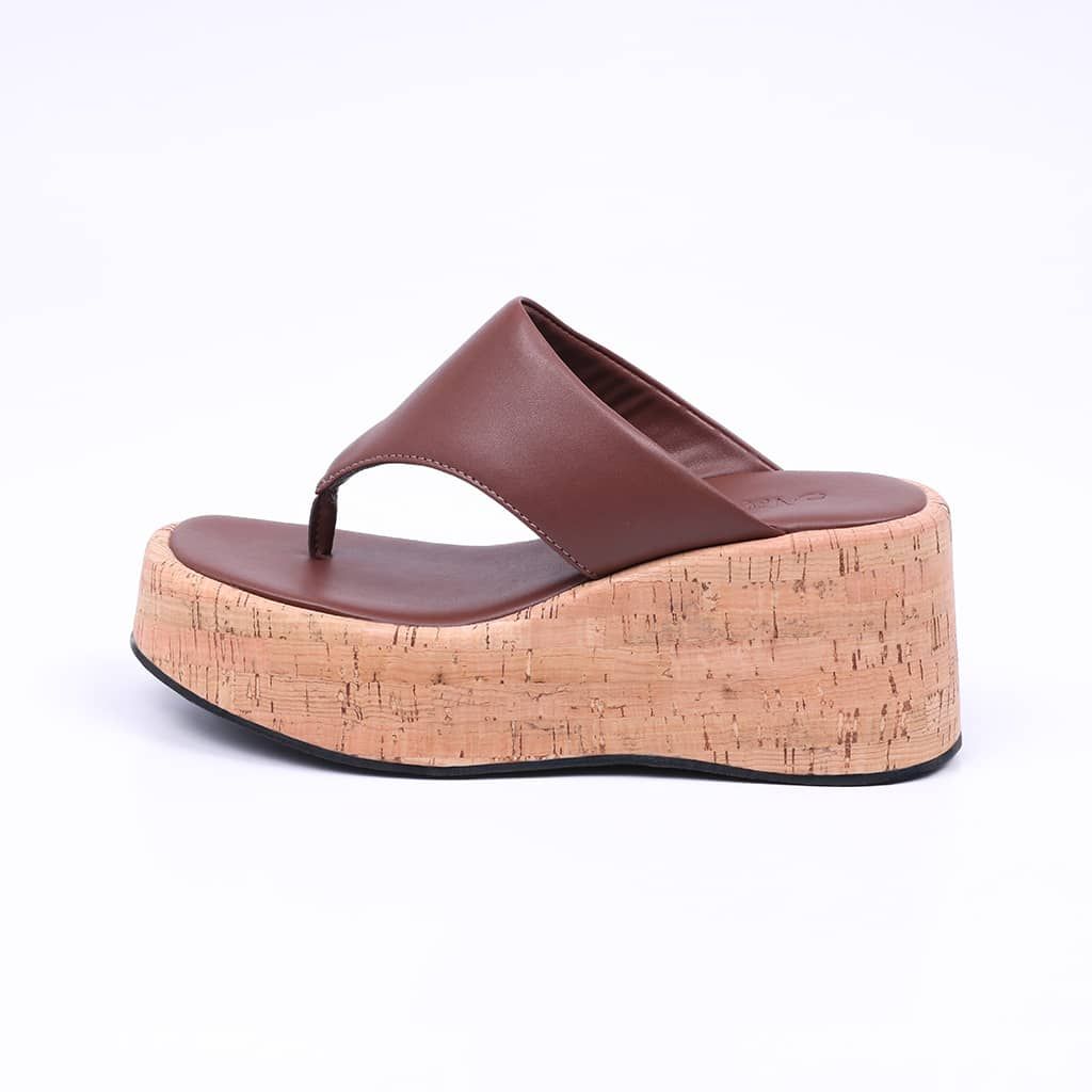 Bahamas - Cork Thong Platform Sandal