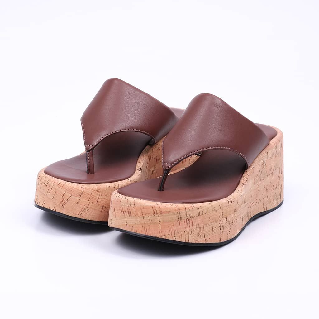 Bahamas - Cork Thong Platform Sandal