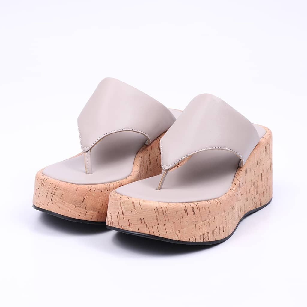 Bahamas - Cork Thong Platform Sandal