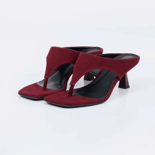 Capri - Square Toe Geometric Heel Mule