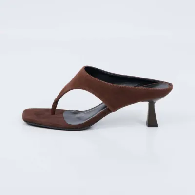 Capri - Square Toe Geometric Heel Mule