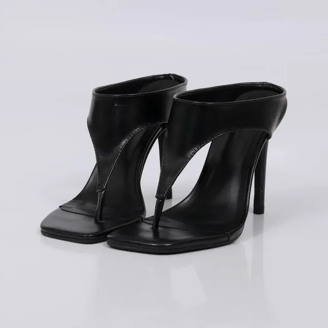 Mabi - High Heel Central Strap Mule