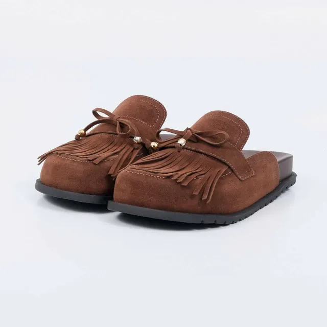 Dakar - Suede Tassel Mule