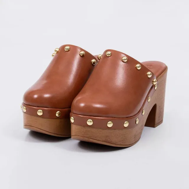 Catrina - Platform Studded Mule