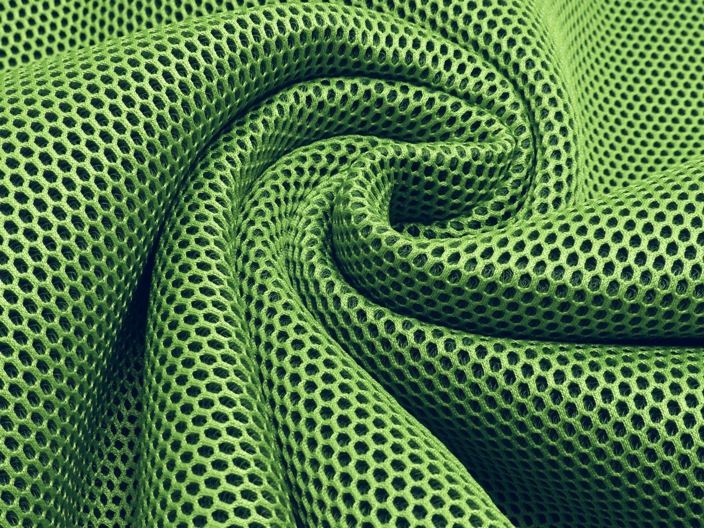 3 D mesh net, Colour: groen