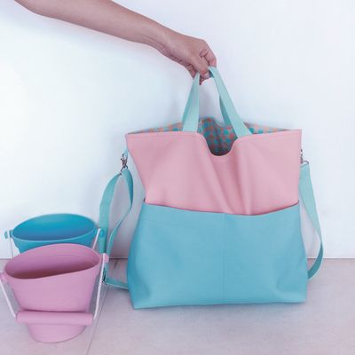 Sweet macarons faux leather