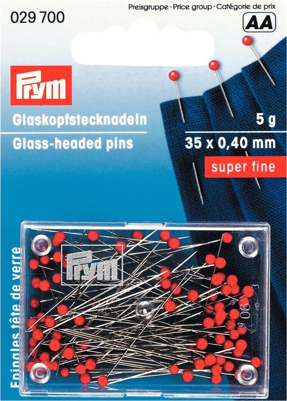 Glaskopspelden 35x0,40 mm