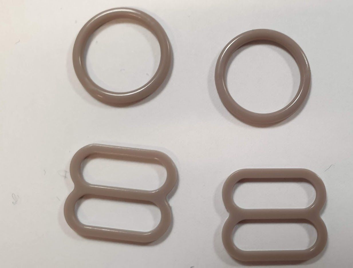 Bikini schuifjes 15 mm  taupe