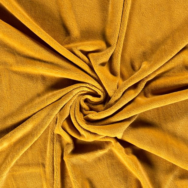 Bamboe fleece oker