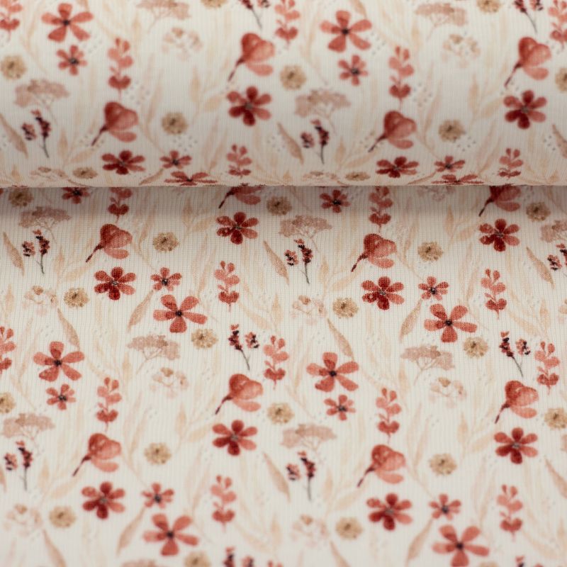 Pointelle tricot Alva bloemen