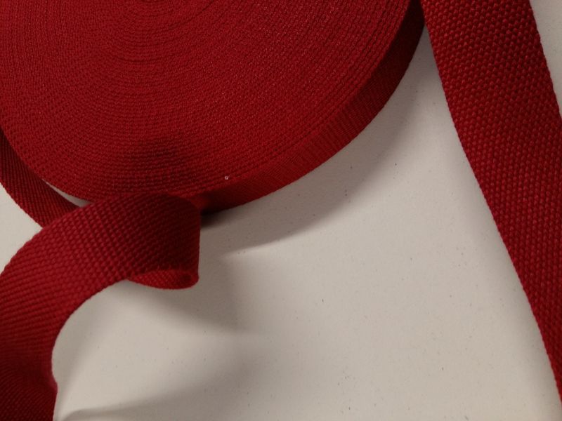 Tassenband donker rood