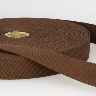Tassenband 25 mm kastanje