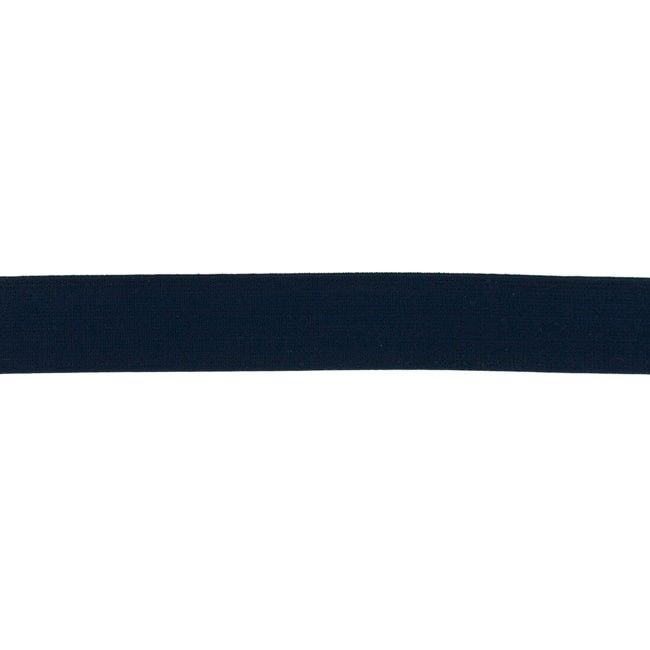 Elastiek uni blauw 25 mm