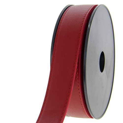 Tassenband simili 30 mm donker rood