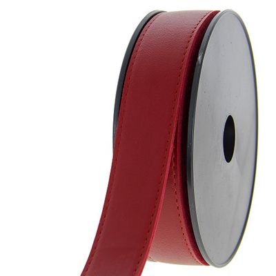 Tassenband simili 30 mm donker rood