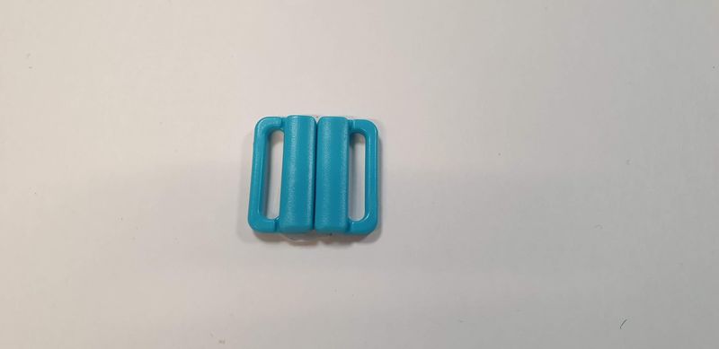 Bikini sluiting 25 op 25 mm 20 mm opening aqua