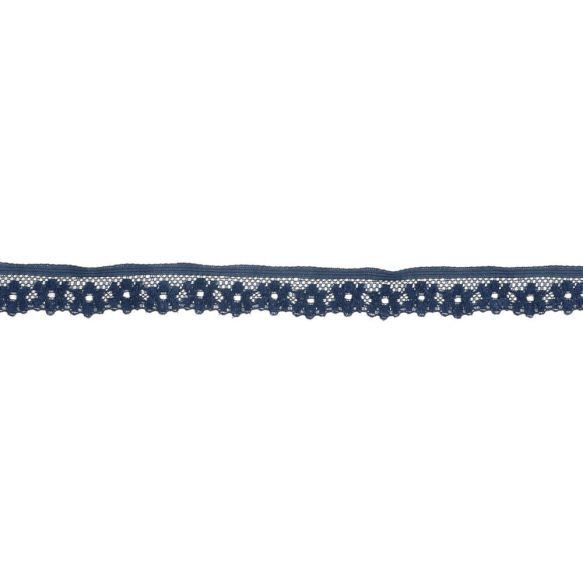 Elastiek bloem blauw